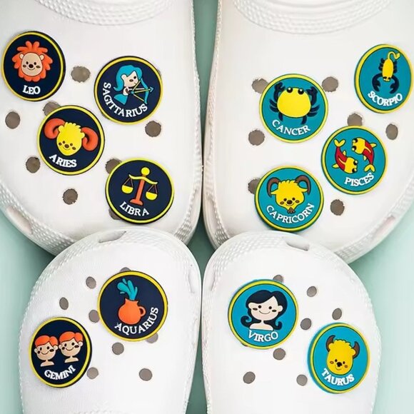 Scorpio Zodiac Croc Shoe Charms Jibbitz Astrology Boho Scorpion - Picture 4 of 4